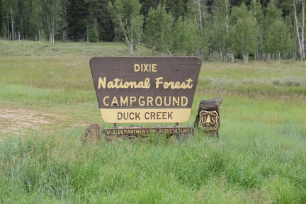 Duck Creek Campground Sign